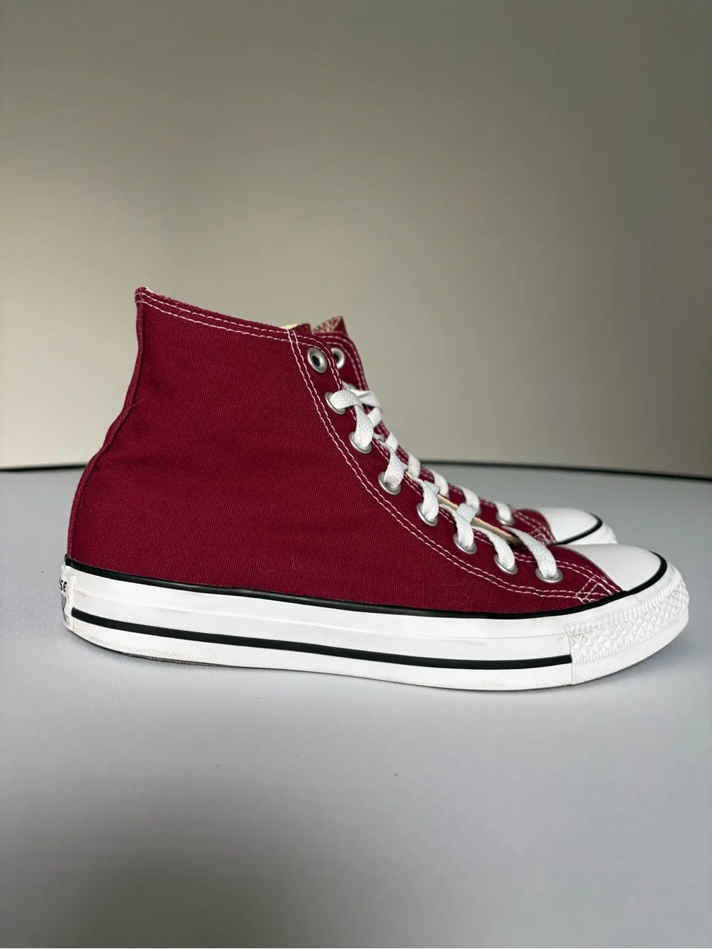 Converse Chuck Taylor All Star High Top Burgundy Sneakers Women’s 9 Men’s 7 EU40 - Picture 5 of 8